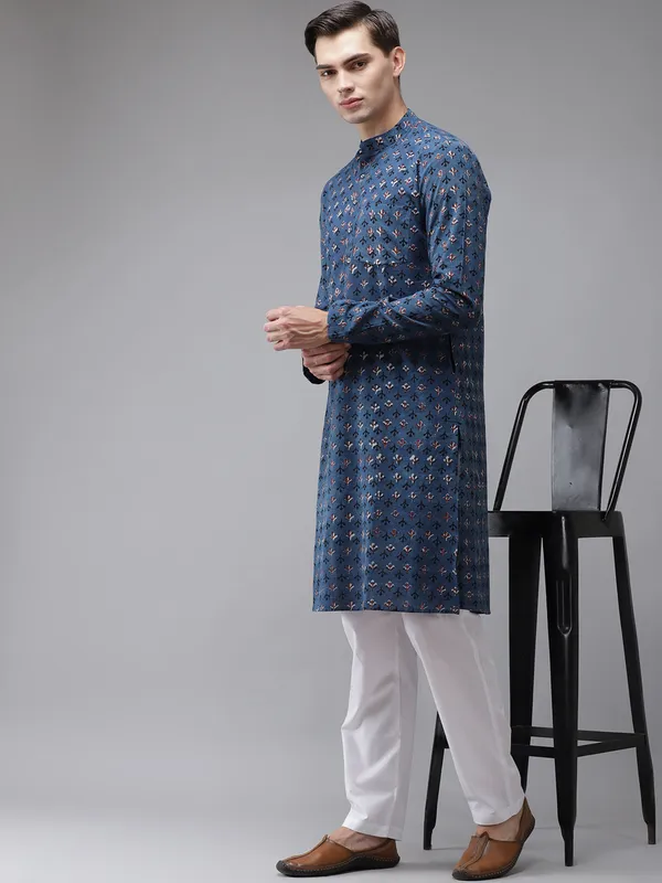 Handcrafted_Block_Printed_Sustainable_Straight_Kurta_with_Pyjama