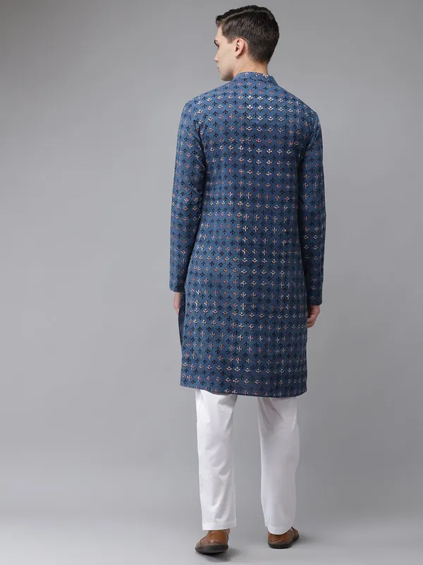 Handcrafted_Block_Printed_Sustainable_Straight_Kurta_with_Pyjama