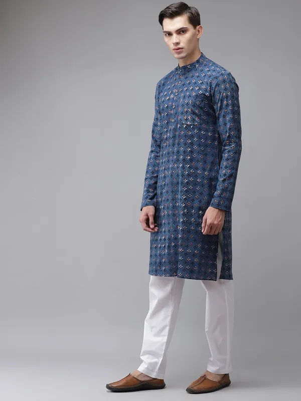 Handcrafted_Block_Printed_Sustainable_Straight_Kurta_with_Pyjama