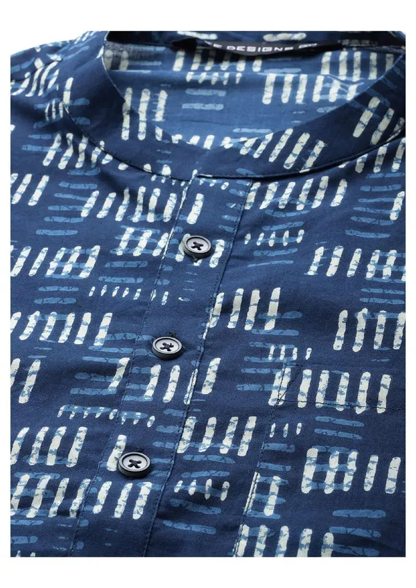 Blue_Geometric_Printed_Straight_kurta