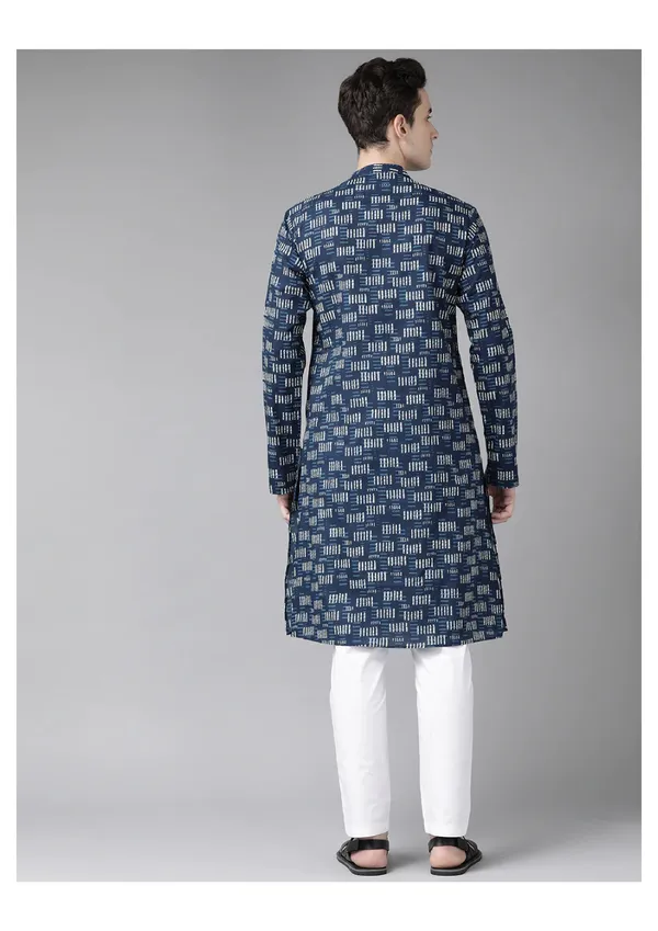 Blue_Geometric_Printed_Straight_kurta