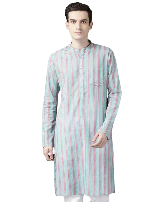 Men_Multi_Printed_Straight_Kurta