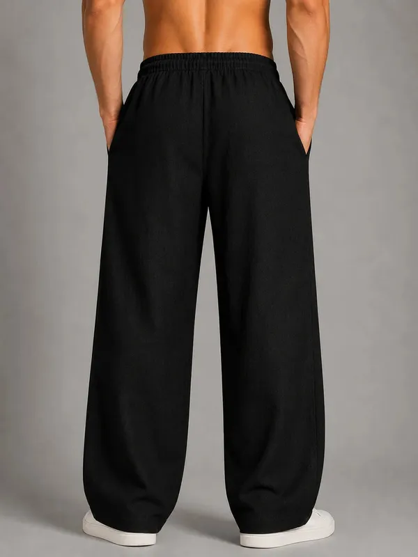 See_Designs_Men's_Flare_Linen_Pyjama_Relaxed_Fit_Drawstring_Lounge_Pants