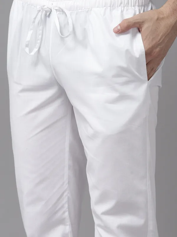 Men_White_&_Grey_Pure_Cotton_Embroidered_Staright_Kurta_With_Pajama