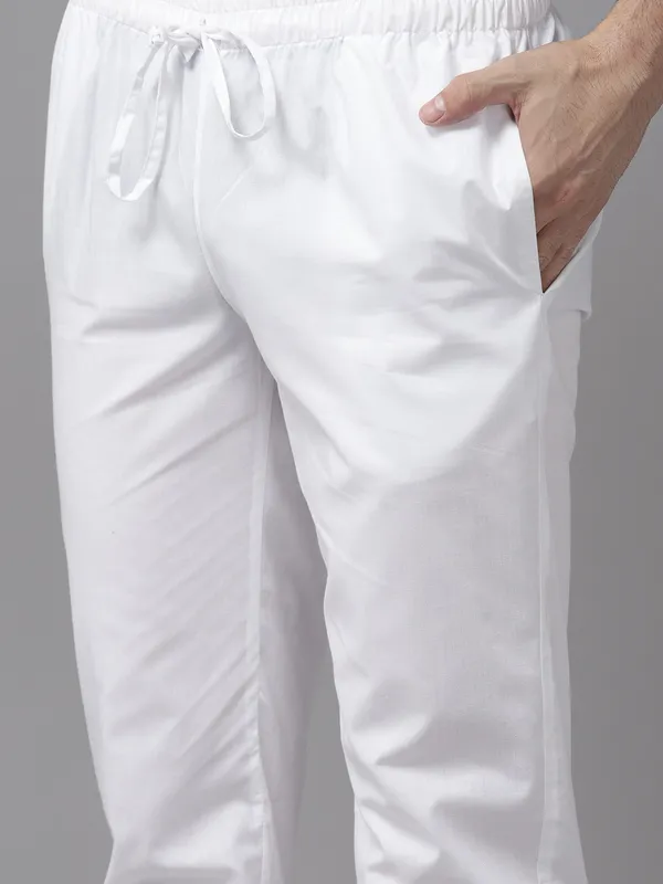 Men_White_&_Blue_Pure_Cotton_Embroidered_Staright_Kurta_With_Pajama