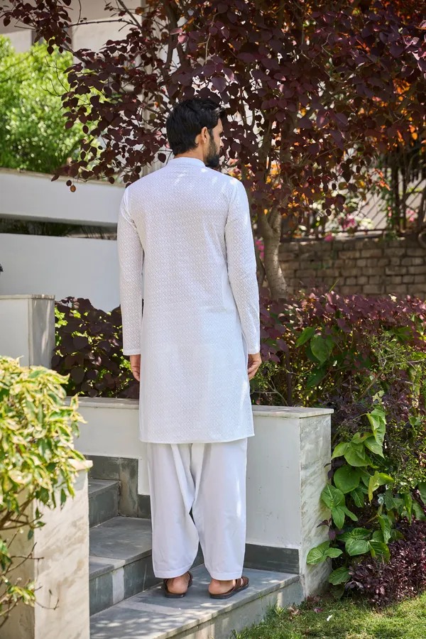 Men_White_Chikankari_Embroidered_Straight_Kurta_With_White_Salwar