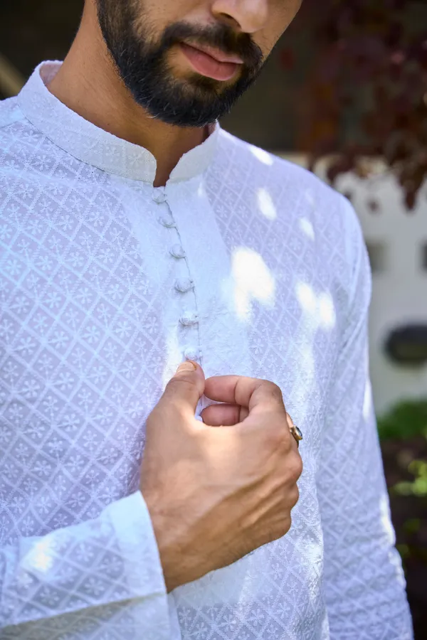 Men_White_Chikankari_Embroidered_Straight_Kurta_With_White_Salwar