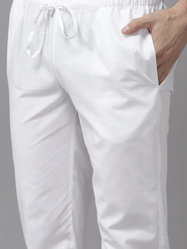 Men_White_&_Pink_Pure_Cotton_Printed_Staright_Kurta_With_Pajama