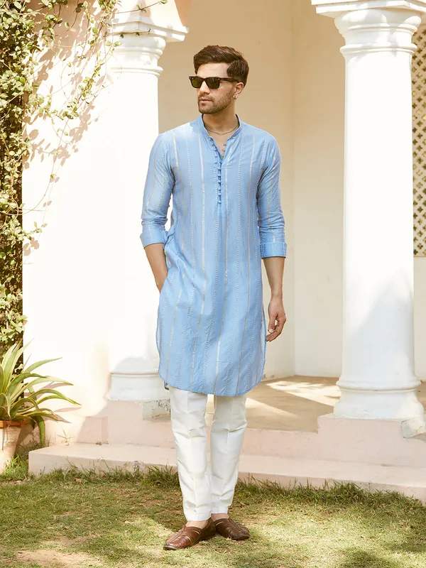Sequins_Embroidered_Pure_Chanderi_Silk_Straight_Kurta_with_Pyjama