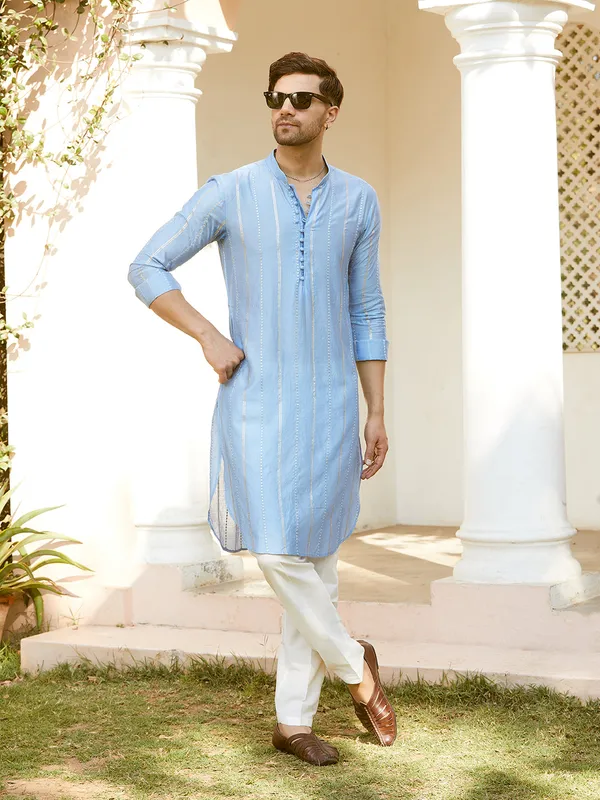 Sequins_Embroidered_Pure_Chanderi_Silk_Straight_Kurta_with_Pyjama