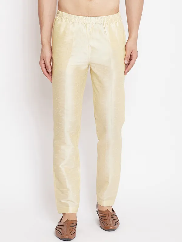 Men_Olive_Regular_Pure_Cotton_Pathani_Kurta_With_Gold_Pyjama
