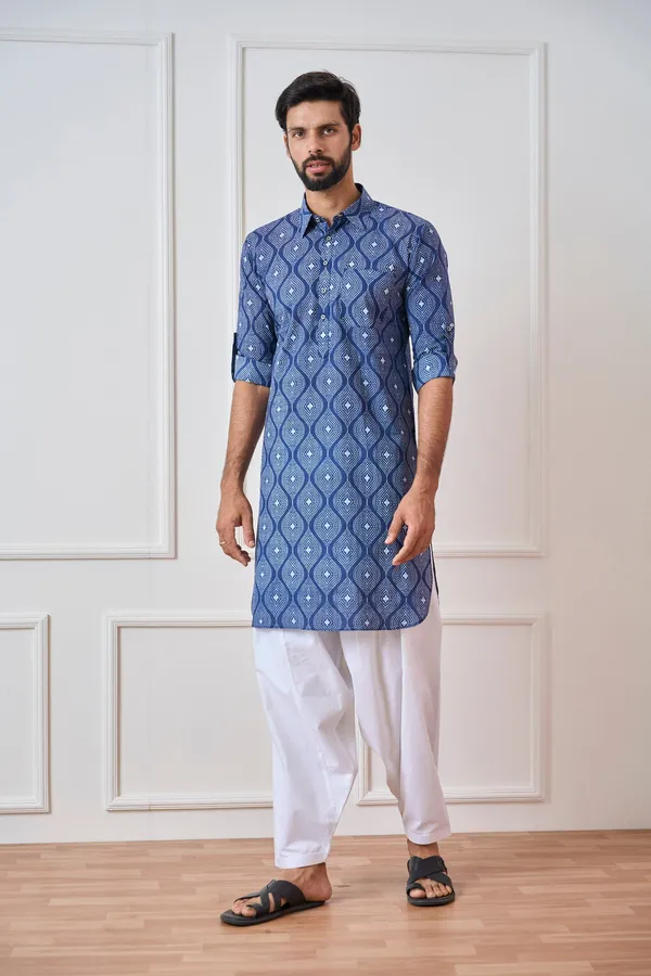 Pure_Cotton_Printed_Pathani_Kurta