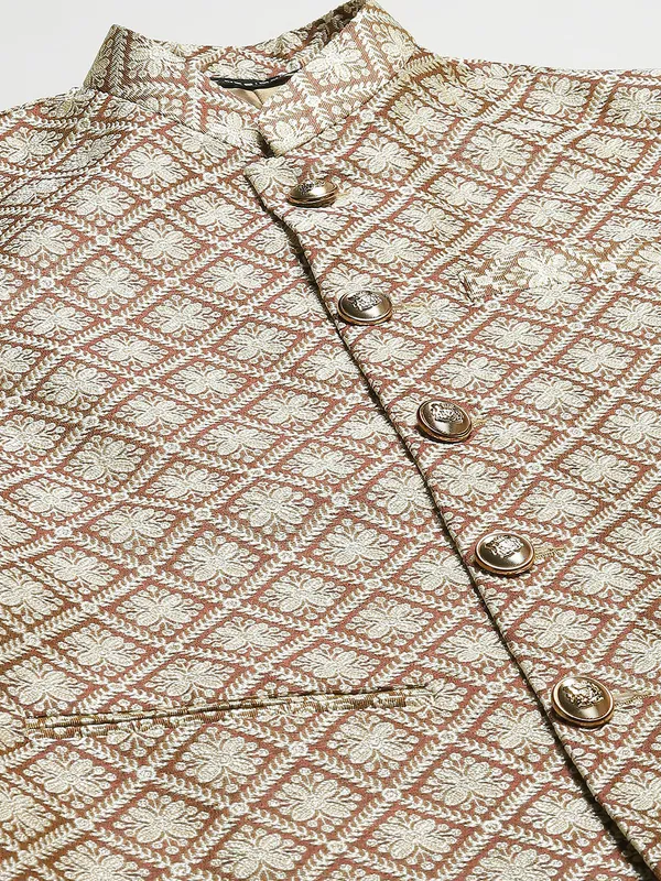 Solid_Kurta_With_Pyjama_&_Jacquard_Nehru_Jacket