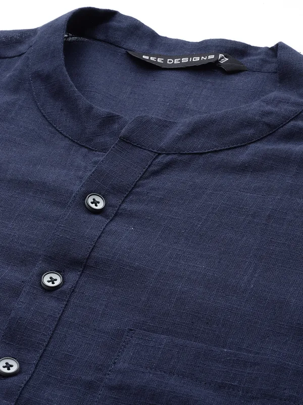 Pure_Cotton_Kurta_with_Pyjama_&_Printed_Nehru_Jacket