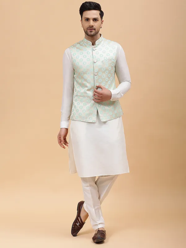 Men_Off_White_Kurta_Pajama_&_Gold_Woven_Design_Jacquard_Nehru_Jacket