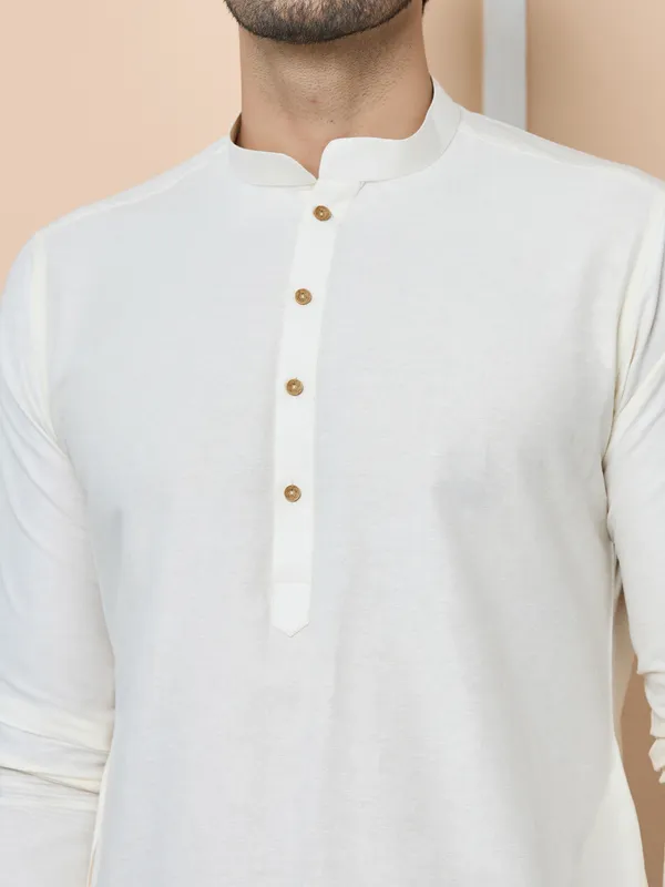 Beige_Woven_Jacquard_Nehru_Jacket_With_Solid_Kurta-Pyjama_(3_Piece_Set)