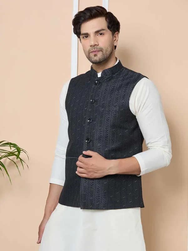 Men_Midnight_Black_Woven_Jacquard_Nehru_Jacket
