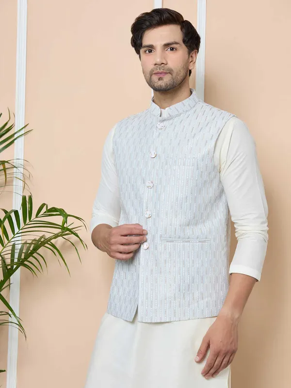 Gray_Sequin_Embroidered_Nehru_Jacket