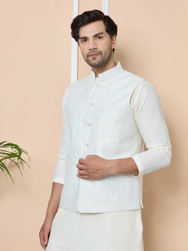 White_Sequin_Embroidered_Nehru_Jacket