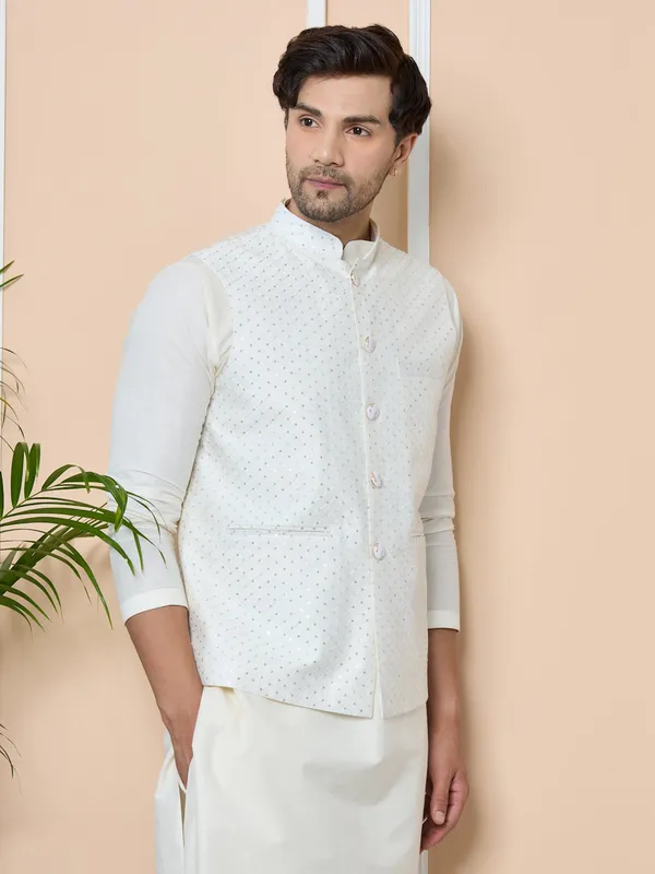 White_Sequin_Embroidered_Nehru_Jacket