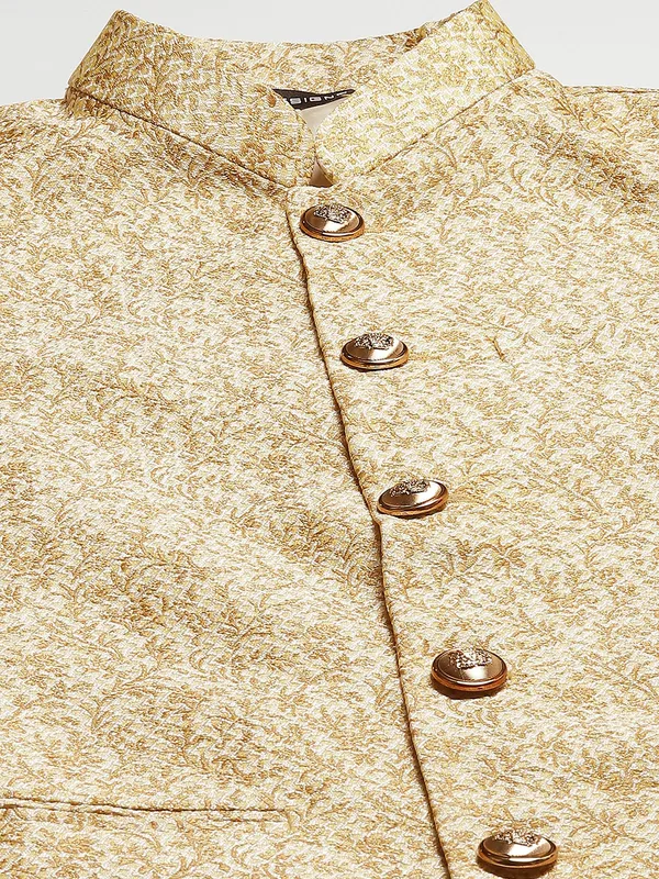 Men_Metallic_Gold_Nehru_Jacket