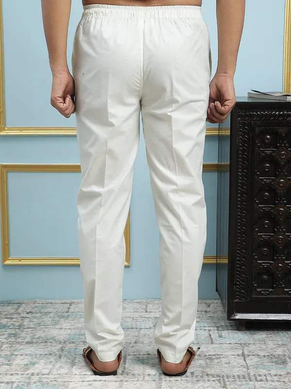 Men_Off_White_Solid_Pyjamas