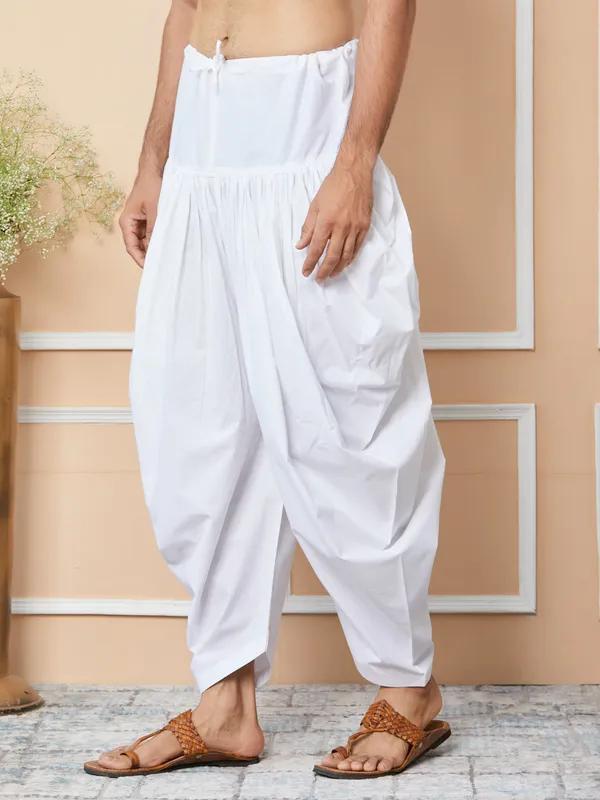 White_Mid-Rise_Loose-Fit_Pure_Cotton_Salwar