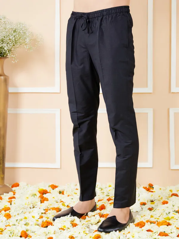 Black_Solid_Cotton_Pyjama