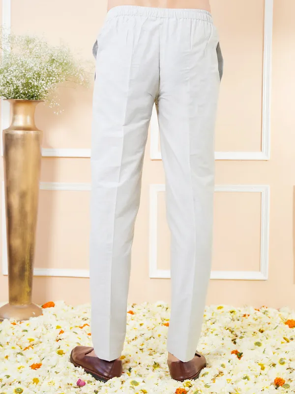 White_Solid_Cotton_Pyjama