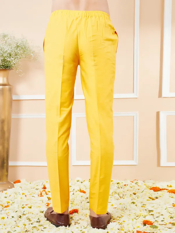 Yellow_Solid_Cotton_Pyjama