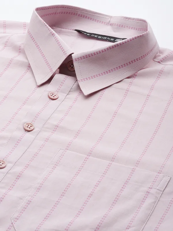 Men_Baby_Pink_Regular_Pure_Cotton_Pathani_Printed_Men'S_Kurta_With_White_Salwar