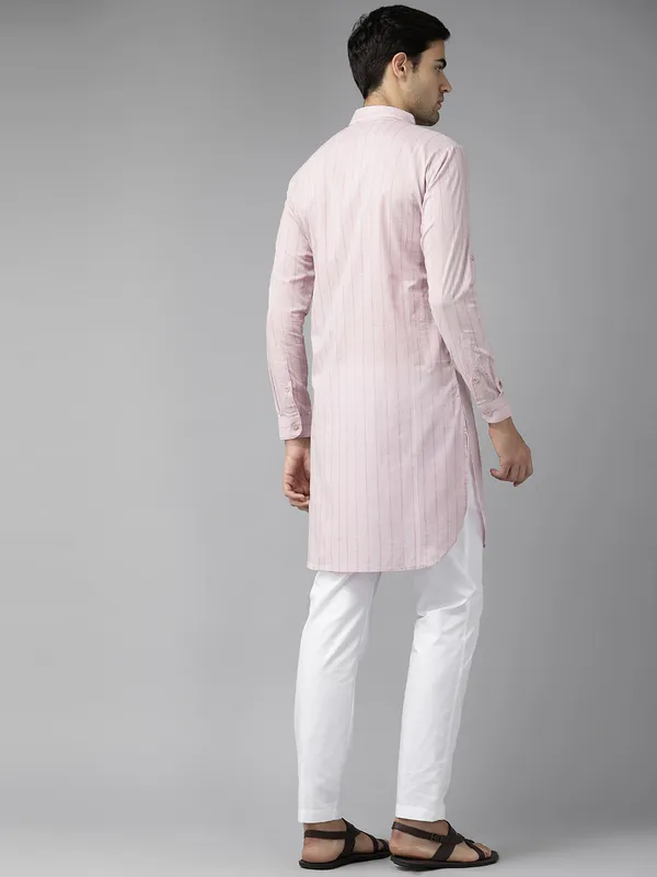 Nude_Pink_Pure_Cotton_Pathani_Kurta_with_Pyjama
