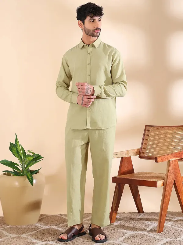 Men_Linen_Solid_Co-ord_Set
