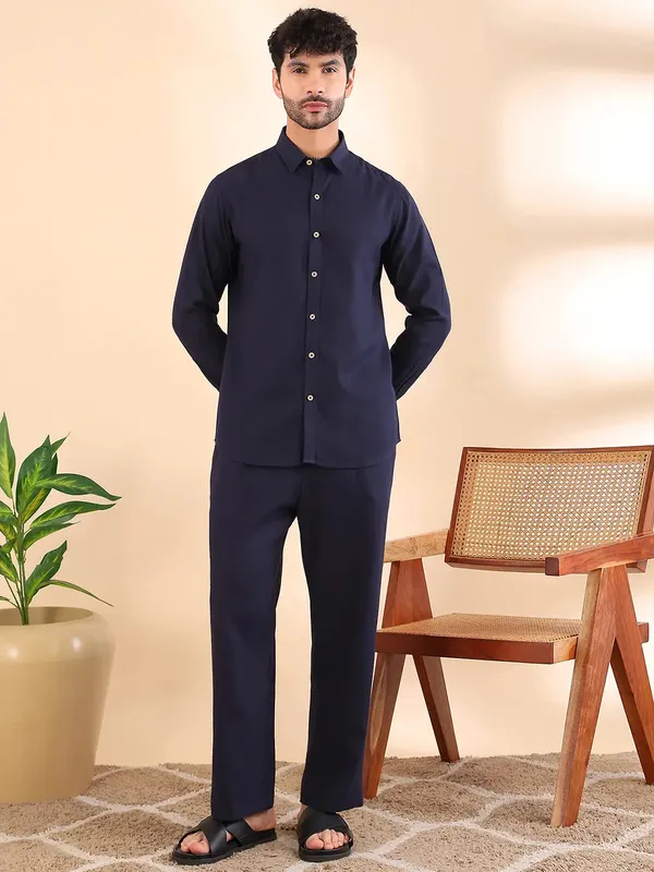 Men_Linen_Solid_Co-ord_Set