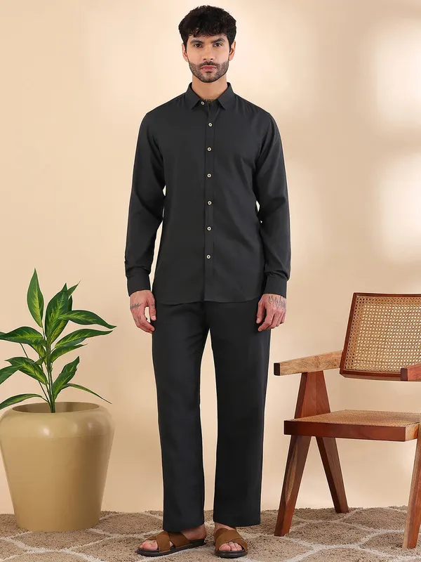 Men_Linen_Solid_Co-ord_Set