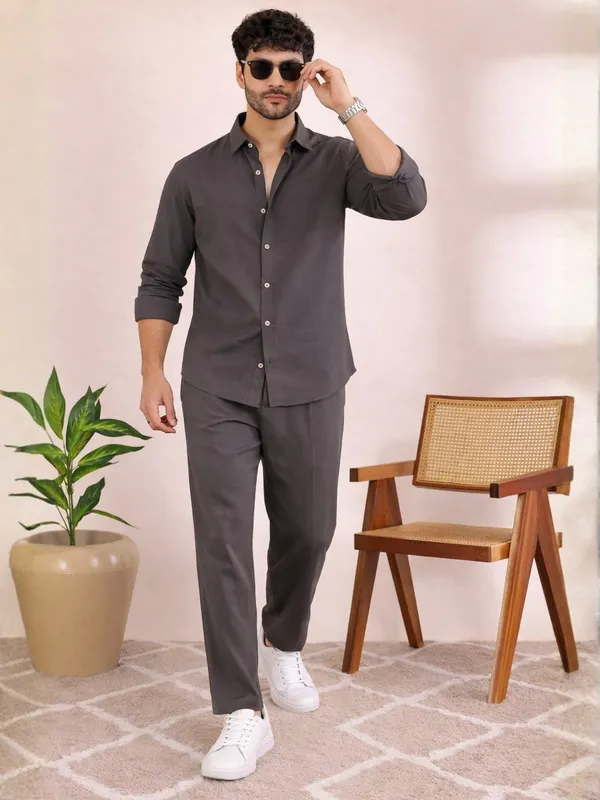 Linen_Solid_Co-ord_Set