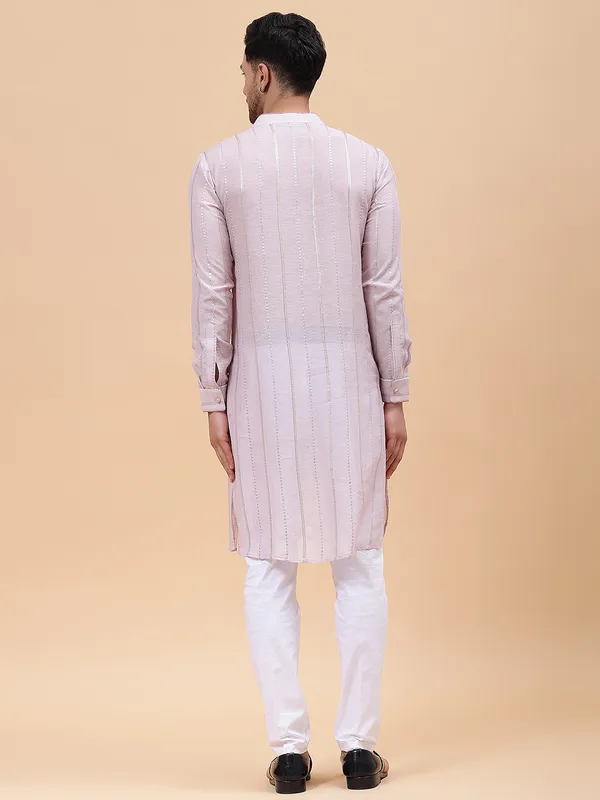 Men_Pink_Zari_Work_Silk_Woven_Design_Straight_Kurta