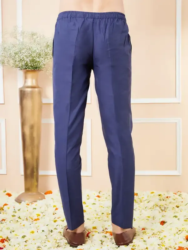 Blue_Cotton_Solid_Straight_Kurta_With_Matching_Pyjama