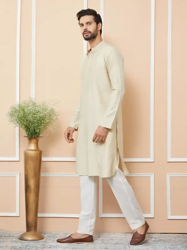 Beige_Embroidered_Zara_Silk_Straight_Kurta_With_Pyjama