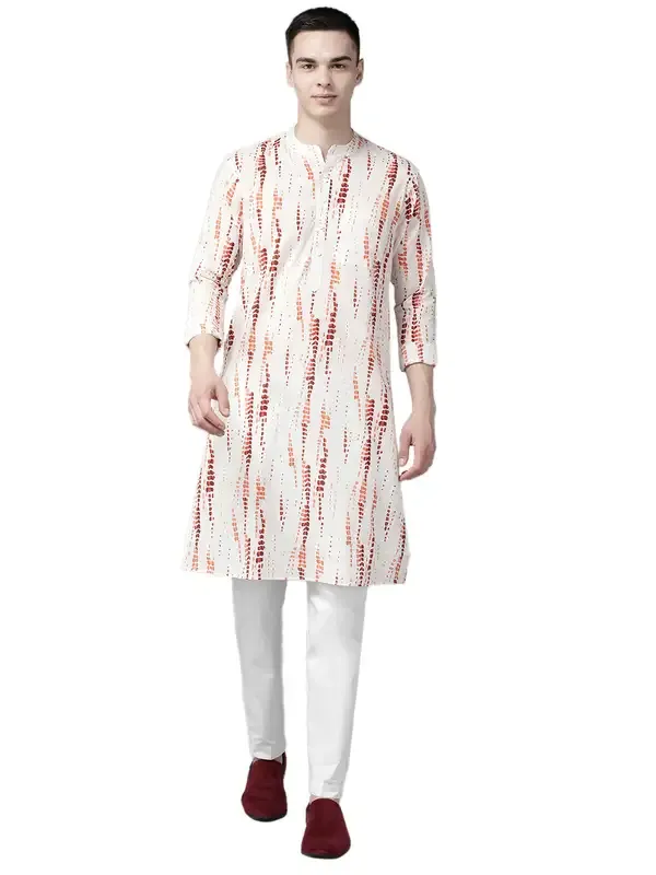 Men_White_Multi_Tie_And_Dye_Print_Design_Straight_Kurta_With_Pyjama