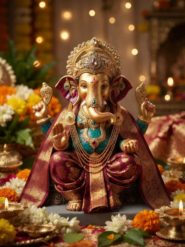 5_LAYERED_GAURI-GANESH_GOLD_-_POLISHED_NECKLACE_FOR_1.5_TO_3-4_FOOT_GANESH_IDOLS_|_GANESH_DECORATION,_GANESH_FESTIVAL_|