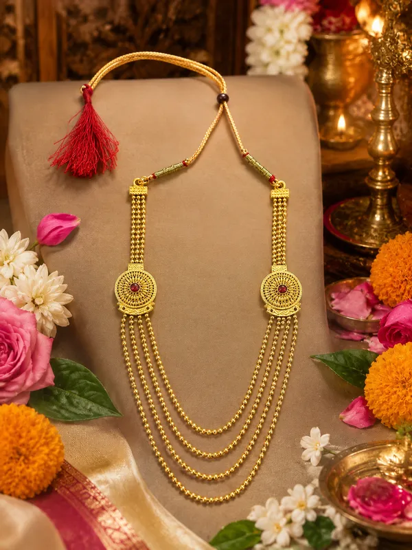 5_LAYERED_GAURI-GANESH_GOLD_-_POLISHED_NECKLACE_FOR_1.5_TO_3-4_FOOT_GANESH_IDOLS_|_GANESH_DECORATION,_GANESH_FESTIVAL_|
