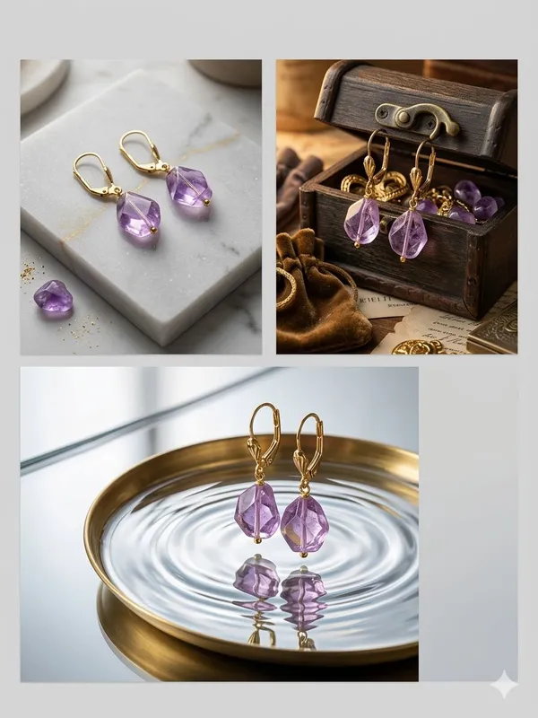Jewel_Me_Up_Purple_Drop_Earrings_With_Gold-Toned_Hook