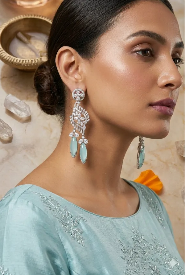 Jewel_Me_Up_Firozi_Bloom_Luxe_Drop_Earrings