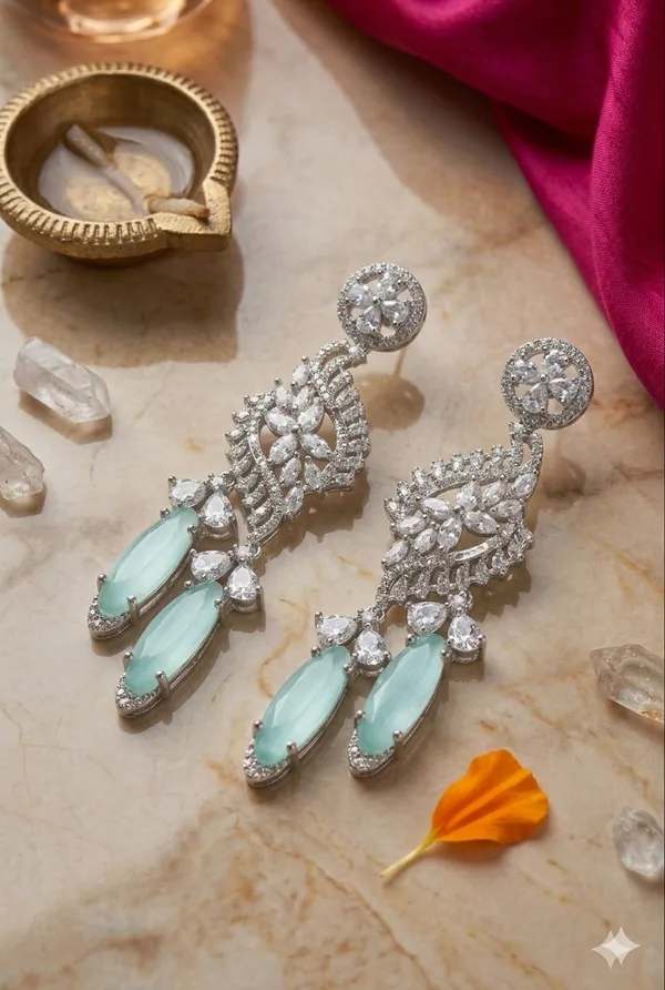 Jewel_Me_Up_Firozi_Bloom_Luxe_Drop_Earrings