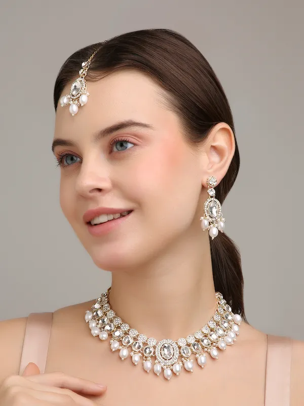 Jewel_Me_Up_Gold-Toned_Crystals_&_Pearl_Embellished_Necklace_Set_With_Earrings_&_Maang_Tikka