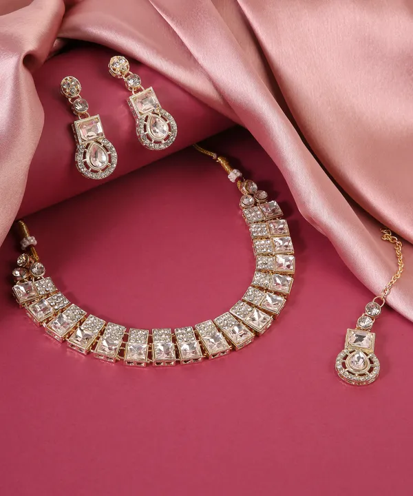 Jewel_Me_Up_Gold-Toned_Statement_Necklace_Set_With_Elegant_Drop_Earrings_For_Women