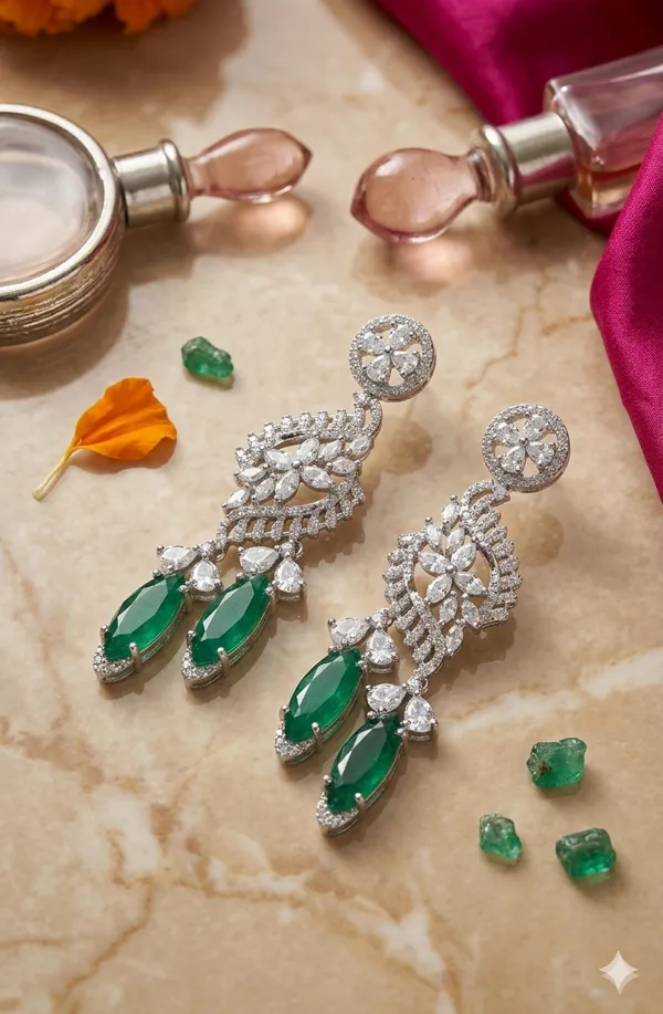 Jewel_Me_Up_Green_Bloom_Luxe_Drop_Earrings