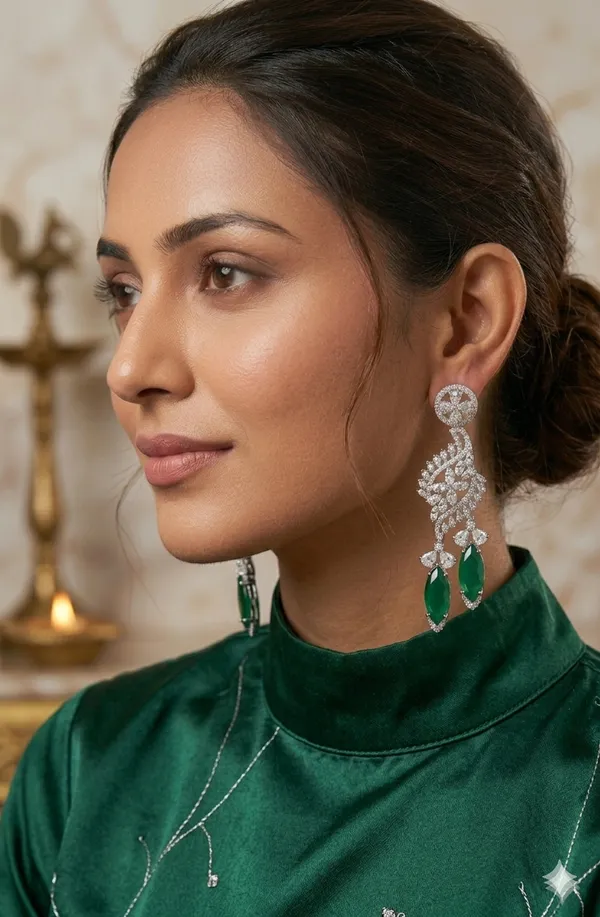 Jewel_Me_Up_Green_Bloom_Luxe_Drop_Earrings