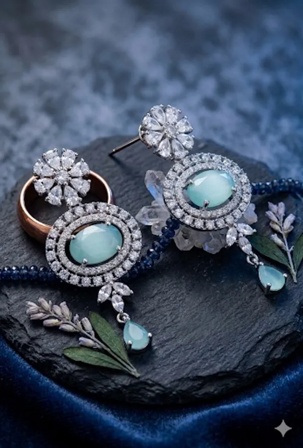Jewel_Me_Up_Silver_Polished_Mint-Green_Ad_Drop_Earrings_For_Women_|_Elegant_Party_&_Wedding_Wear_Earrings